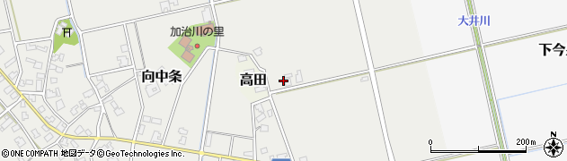 新潟県新発田市向中条2791周辺の地図