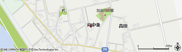 新潟県新発田市向中条2848周辺の地図