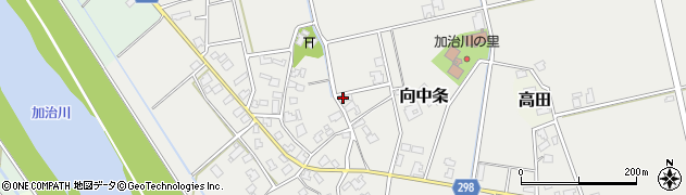 新潟県新発田市向中条2877周辺の地図