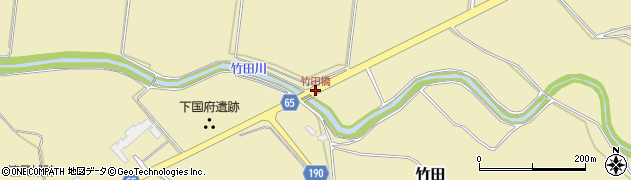 竹田橋周辺の地図