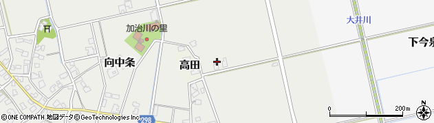 新潟県新発田市向中条2787周辺の地図