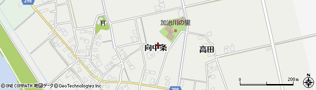新潟県新発田市向中条1043周辺の地図
