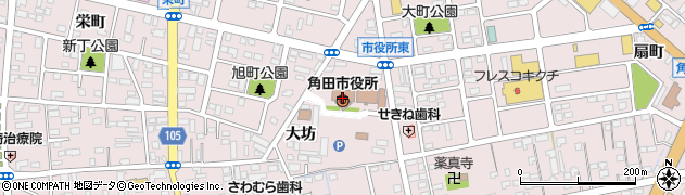 宮城県角田市周辺の地図