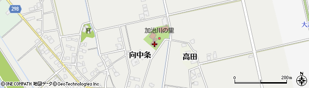 新潟県新発田市向中条2843周辺の地図