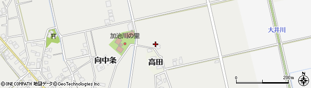 新潟県新発田市向中条2799周辺の地図