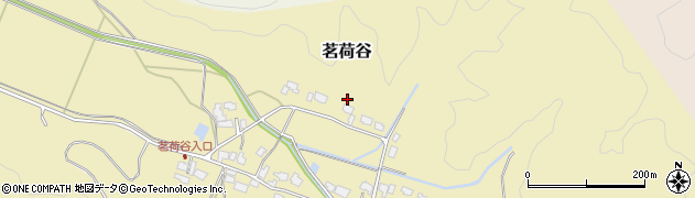 新潟県新発田市茗荷谷周辺の地図
