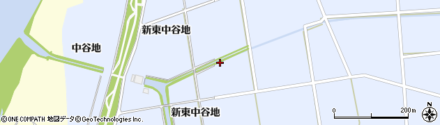 宮城県角田市藤田（東中谷地）周辺の地図