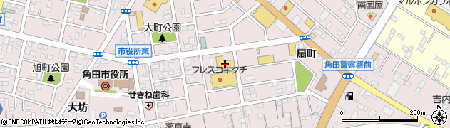 ほこだて仏光堂・一休館角田周辺の地図