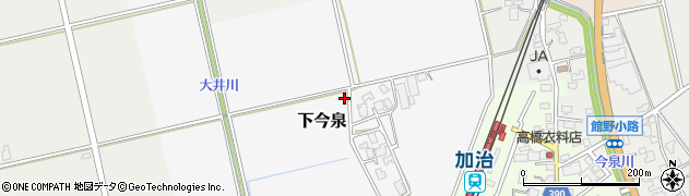 新潟県新発田市下今泉周辺の地図