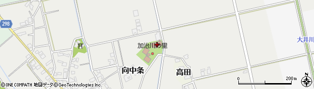 新潟県新発田市向中条1051周辺の地図