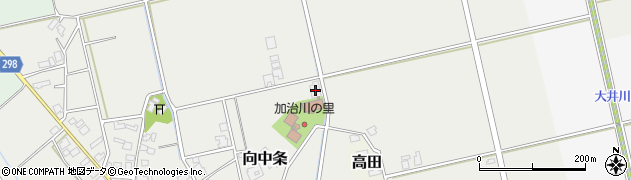 新潟県新発田市向中条2913周辺の地図