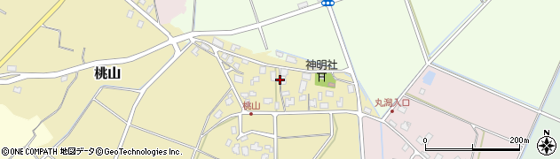 新潟県北蒲原郡聖籠町桃山周辺の地図