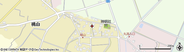 新潟県聖籠町（北蒲原郡）桃山周辺の地図