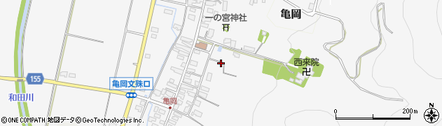 山形県高畠町（東置賜郡）亀岡周辺の地図