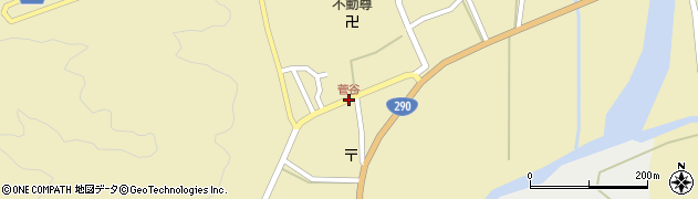 菅谷周辺の地図