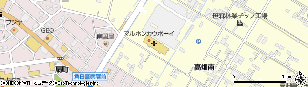 マルホンカウボーイ角田店周辺の地図