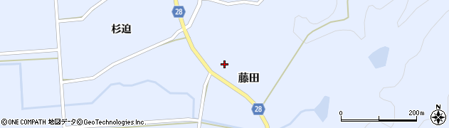 宮城県角田市藤田（六郎田）周辺の地図