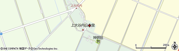 新潟県聖籠町（北蒲原郡）上大谷内周辺の地図