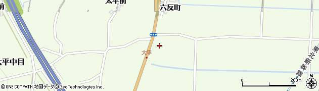 宮城県白石市大平中目兼田周辺の地図