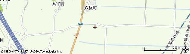 宮城県白石市大平中目兼田40周辺の地図