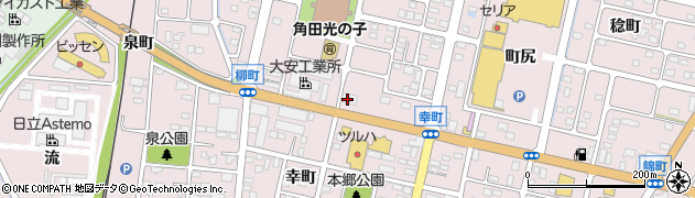 宮城県角田市角田（柳町）周辺の地図