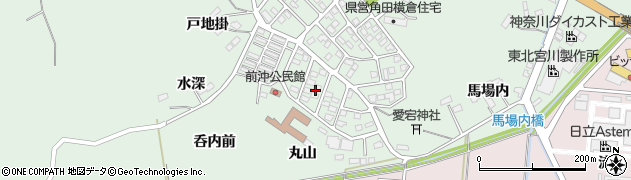 宮城県角田市横倉今谷周辺の地図