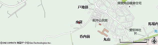 宮城県角田市横倉（水深）周辺の地図