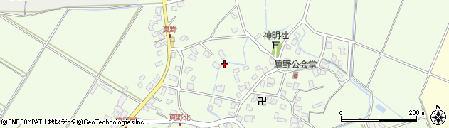 新潟県聖籠町（北蒲原郡）真野周辺の地図