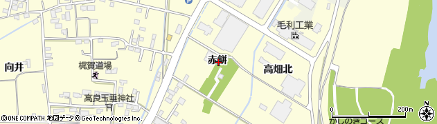 宮城県角田市梶賀（赤餅）周辺の地図