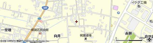 宮城県角田市梶賀（西二番）周辺の地図