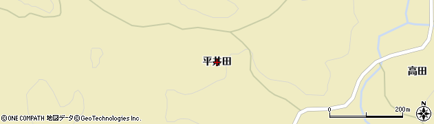 宮城県白石市大鷹沢大町（平井田）周辺の地図