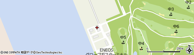 ＥＮＥＯＳグローブ株式会社新潟ガスターミナル周辺の地図