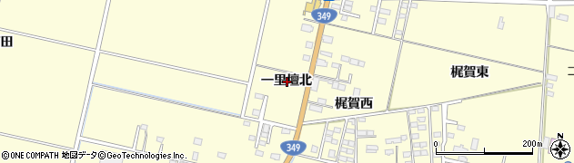宮城県角田市梶賀一里壇北周辺の地図