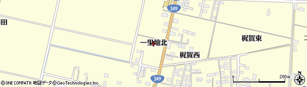 宮城県角田市梶賀（一里壇北）周辺の地図