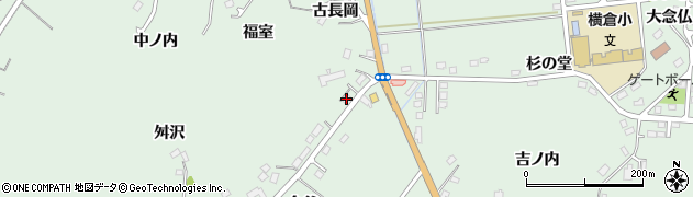宮城県角田市横倉今谷184周辺の地図