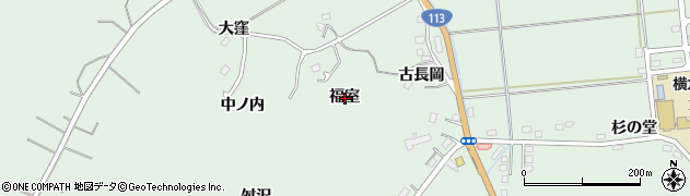 宮城県角田市横倉福室周辺の地図
