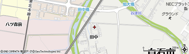 宮城県白石市大鷹沢三沢田中57周辺の地図