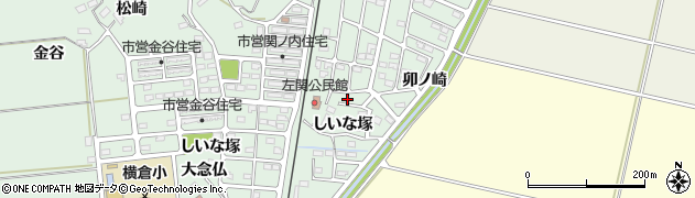 宮城県角田市横倉（卯ノ崎）周辺の地図