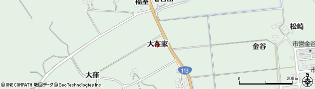 宮城県角田市横倉（大在家）周辺の地図