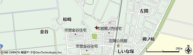 宮城県角田市横倉関ノ内周辺の地図