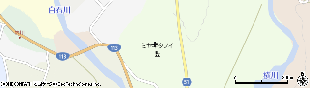 宮城県七ヶ宿町（刈田郡）萩崎周辺の地図