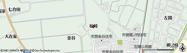 宮城県角田市横倉（松崎）周辺の地図