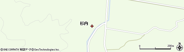 宮城県角田市高倉（杉内）周辺の地図