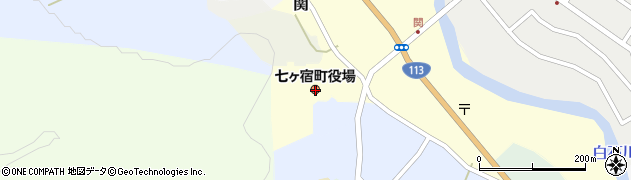宮城県刈田郡七ヶ宿町周辺の地図