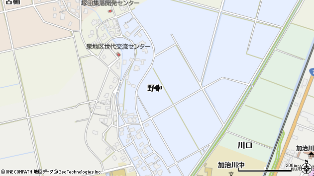 〒959-2405 新潟県新発田市野中の地図