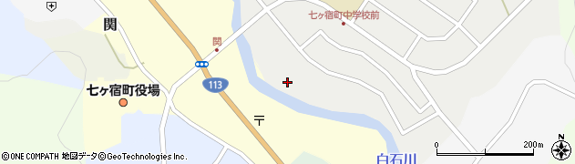 宮城県刈田郡七ヶ宿町内川周辺の地図