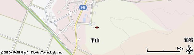 新潟県新発田市平山周辺の地図
