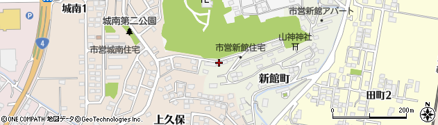 新館市営住宅周辺の地図