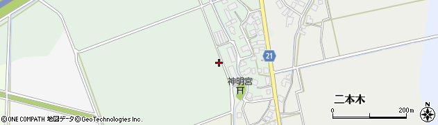 新潟県新発田市高山寺周辺の地図