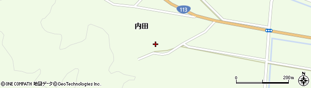 宮城県角田市高倉（内田）周辺の地図